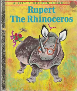 Little Golden Book RUPERT THE RHINOCEROS, #419, 1st "A" ed. - Picture 1 of 2