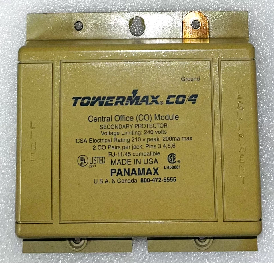 TowerMax CO/4 Module Telecom Surge Protector Foto 1 de 4