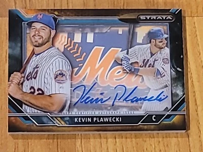 2015 Topps Strata Shadowbox Signatures Kevin Plawecki #SS-KP Rookie Auto RC WOW! - Image 1 of 4