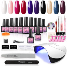 Saint-Acior Kit Smalto In Gel Ricostruzione Per Unghie 10Pc Kit Semipermanente P