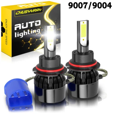 Kit de faros LED 9007 HB5 para Chrysler SEBRING CONVERTIBLE 1999-2006 haz alto/bajo Foto 1 de 4