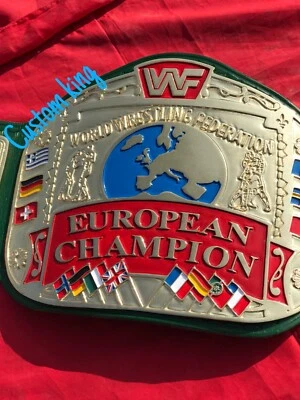 Nuevo Cinturón Título WWF Correa Verde Federación de Lucha Campeonatos de Europa Foto 1 de 4