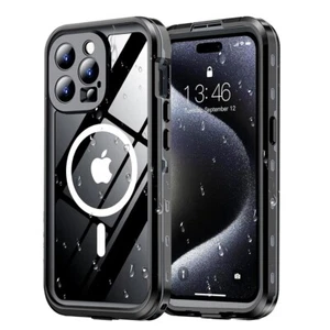 For iPhone 15 Pro Max 15 Plus Case MagSafe Waterproof Shockproof Magnetic Cover - Picture 1 of 21