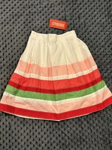 NWT Gymboree Watermelon Ribbon Trim Pieced Skirt Twirl Size 5 - Picture 1 of 11