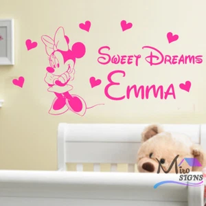 Mouse Minnie personalizzato Sweet Dreams qualsiasi nome nel cuore Disney - Foto 1 di 21