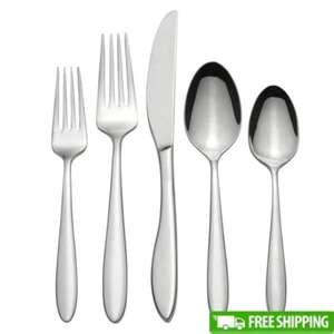 20 teiliges Edelstahl Silberbesteck Set Service 4 Tafelgabeln Messer Löffel Neu - Bild 1 von 8