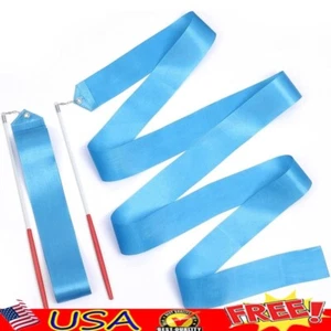 2pcs Dance Ribbons Twirling Gymnastics Streamers Kids Artistic Training Party US - Picture 1 of 9