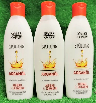 SWISS O-PAR 16,40€/l) 3x Swiss o par ARGANÖL SPÜLUNG Intensivpflege trockenes Haar Versand0€