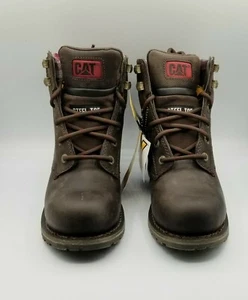 CAT Women's Kenzie Steel Toe Work Boot Bark size 6 Medium - Picture 1 of 12