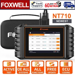 FOXWELL NT710 Bidirectional Car OBD2 Scanner All System Diagnostic ECU Coding - Picture 1 of 20