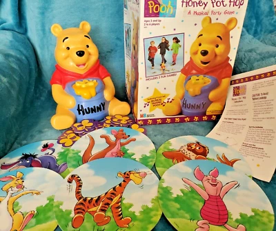 Winnie The Pooh Honey Pot Hop Musical Party Game - Milton Bradley - Works Great - Image 1 of 4