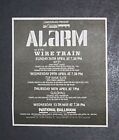 The Alarm Eye Of The Hurricane Tour Wire Train 1987 Mini Poster Type Concert Ad