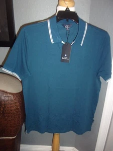 Polo azul para hombre Ben Sherman talla mediana - Imagen 1 de 2
