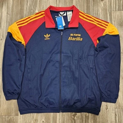 Adidas AS Roma Barilla Bring Back 1993 Full Zip Track Jacket IT3878 Men's Sz XL - Image 1 of 4