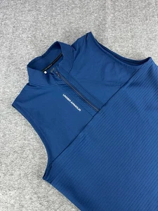Under Armour Storm Golf Weste Herren 2XL blau ärmellos 1/4 Zip Performance Top - Bild 1 von 9
