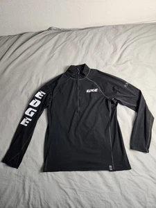 Kuiu Edge Peloton 118 Pullover Base Layer Mens Size XL Black 1/4 Zip Lightweight - Picture 1 of 9