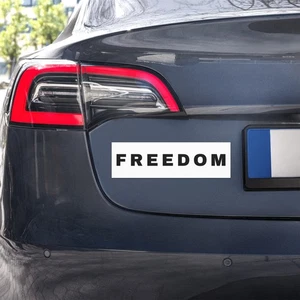 Freedom Car Magnet | MAGA Charlie Kirk | 10x3 Conservative Magnet - Picture 1 of 1
