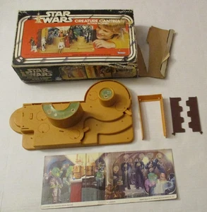 Star Wars Creature Cantina Action Spielset Spielzeug 1979 Vintage komplett mit getragener Box - Bild 1 von 24