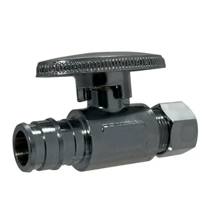 5 Pcs XFITTING 1/2" Pex A x 3/8" OD Compression Straight Valve, Lead Free Brass - Picture 1 of 6