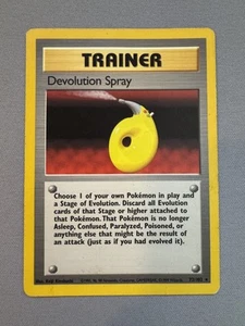Devolution Spray 72/102 Base Set Rare Trainer - WOTC Pokemon Card - Picture 1 of 2