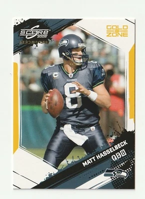 2009 Score Inscriptions Matt Hasselbeck #260 Gold Zone /50 Seattle Seahawks - Image 1 of 2