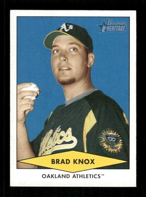 2007 Bowman Heritage Prospects #BHP32 Brad Knox NM-MT Athletics BXCP21 - Image 1 of 2