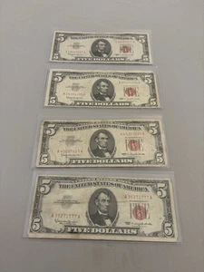 1963 Five Dollar Banknotes  - Picture 1 of 2