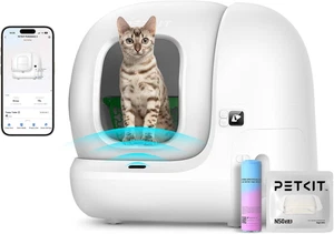 Bandeja de arena para gatos autolimpiante PURA MAX 2, control de aplicaciones, 76L extra grande automática - Imagen 1 de 12