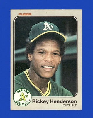 Fleer Set-Break #519 1983 Rickey Henderson casi nuevo-como nuevo o mejor *GMCARDS* Foto 1 de 2