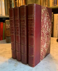 Correspondence HORACE WALPOLE First Collected Ed. Leather 1820 Gorgeous SET 4vol - Picture 1 of 12