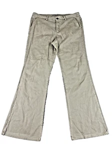 Dickies Women's 14R Khaki Tan Pants Slim Fit Bootcut Pockets Grunge Y2K Work - Picture 1 of 12
