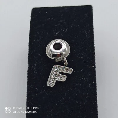 Brosway Pendente Charm Tres Jolie Lettera F Cristalli Swarovski + Sacchetto - Immagine 1 di 4