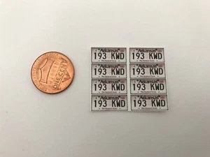 1/18 scale Arkansas license plate decals for your diecast model vehicles - Picture 1 of 2