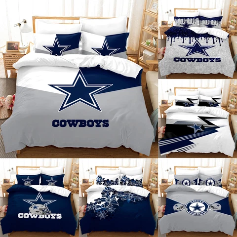 Dallas Cowboys Bedding Sets Cotton Blend Duvet Cover Pillowcase Quilt Cover Gift Cover