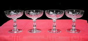 BACCARAT ORGELSPIEL SCHUPPEN SHERBET GLASS CHAMPAGNERSCHALE KRISTALL GESCHLIFFEN 5777 - Bild 1 von 6