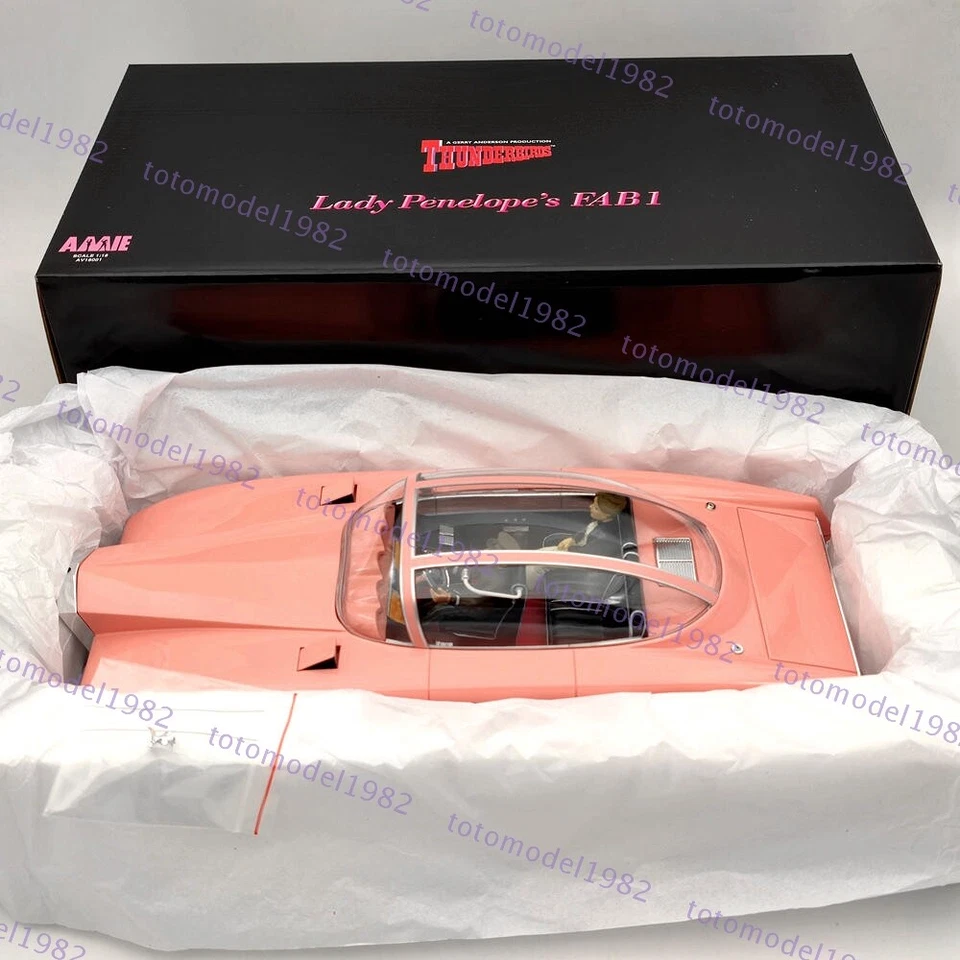 AMIE 1/18 Rolls Royce Lady Penelope's Thunderbirds FAB 1 Resin Models Car - Image 1 of 4