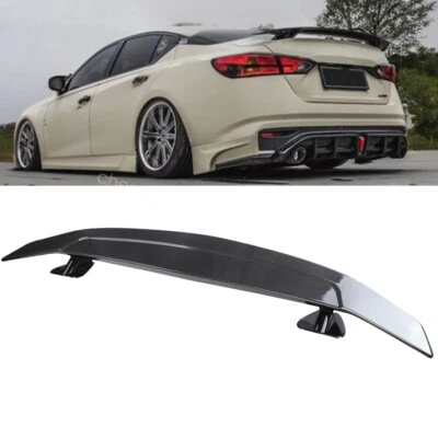 For Nissan Altima Sedan 47" Carbon Style Racing Rear Trunk Spoiler GT Style Wing Foto 1 de 4