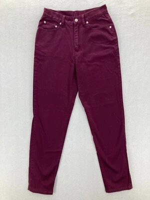 Pantalones ajustados vintage Levi's 512 para mujer talla 8 rojos de pierna recta tiro medio Foto 1 de 4