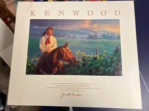 Kenwood Vineyards Jack London 26" x 30" Unframed Wine Art Poster 1913 - Picture 1 of 11