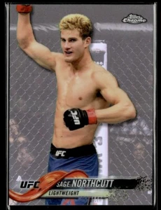 2018 UFC Topps Chrome Silver Refractor Sage Northcutt #59 - Picture 1 of 2