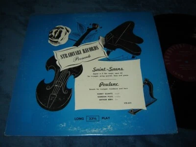 Stradivari STR-605 LP EXC shape original Saint-Saens Septet & Poulenc sonata - Image 1 of 3