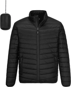 Outdoor Ventures Men's Lightweight Packable Puffer Winter Jacket Insulated Puffy - Picture 1 of 5