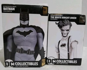 Leggi Descrizione - Statuine Figurine Batman Bianco e Nero Joker/Batman (Set di 2) - Foto 1 di 13