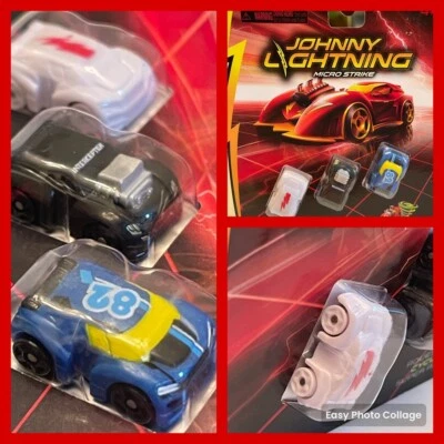 🆕2023✨JOHNNY LIGHTING✨MICRO STRIKE WITH✨✨WHITE LIGHTNING CHASE✨✨MINT ON CARD - Image 1 of 4