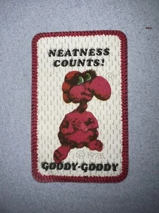 Vintage Collectible Freakies Nearness Counts Goody Goody Iron On Patch - Picture 1 of 2