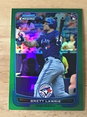 2012 Bowman Chrome Brett Lawrie #30 Green Refractor RC - Image 1 of 2