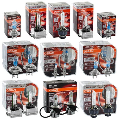 OSRAM NIGHT BREAKER XENARC Xenon Brenner Halogen Glühbirne H4 H7 H1 D1S D2S D3S - Bild 1 von 4
