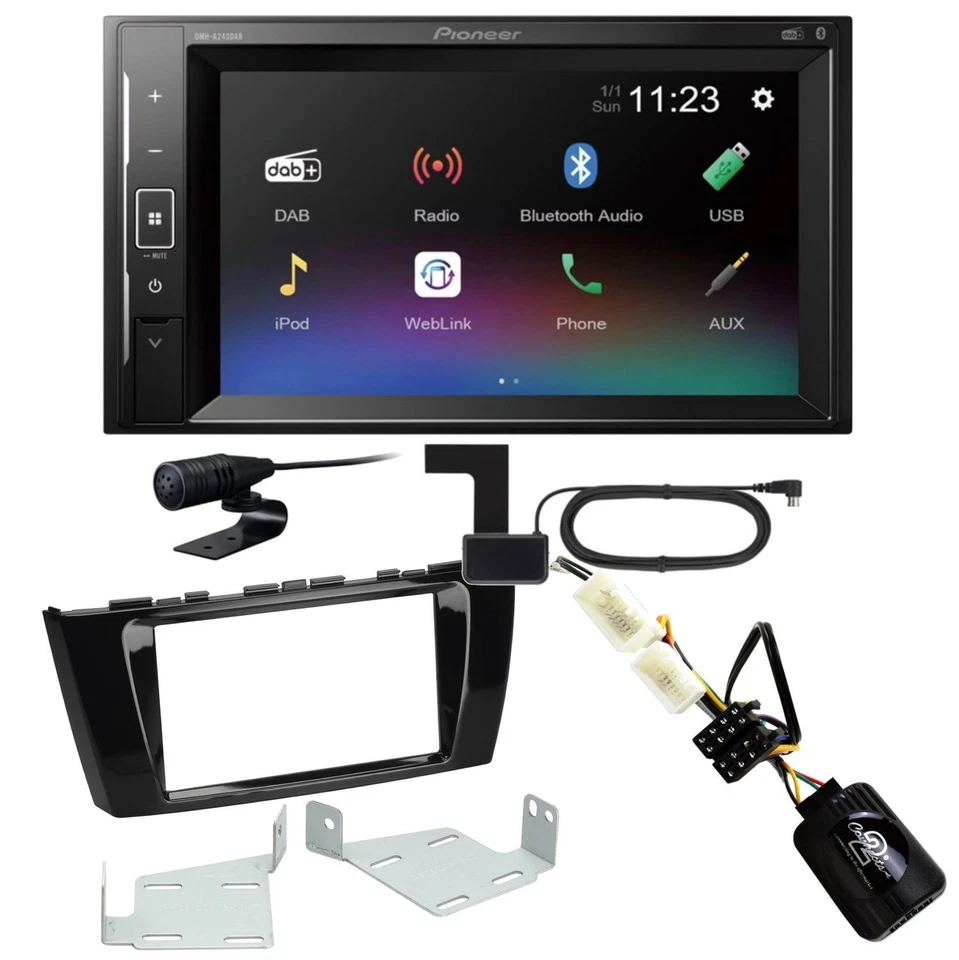 Pioneer DMH-A240DAB Bluetooth DAB+ USB MP3 Einbauset für Mitsubishi Space Star - Bild 1 von 1