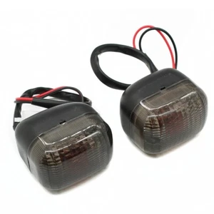 1 Pair of Black Turn Signal Lights For Yamaha ZUMA 125/ BWS 125 09-23 ZUMA 02-11 - Picture 1 of 5