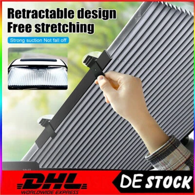 Sonnenschutz Rollo Universal Auto Pkw Frontscheibe Sichtschutz Abdeckung KFZ - Bild 1 von 4